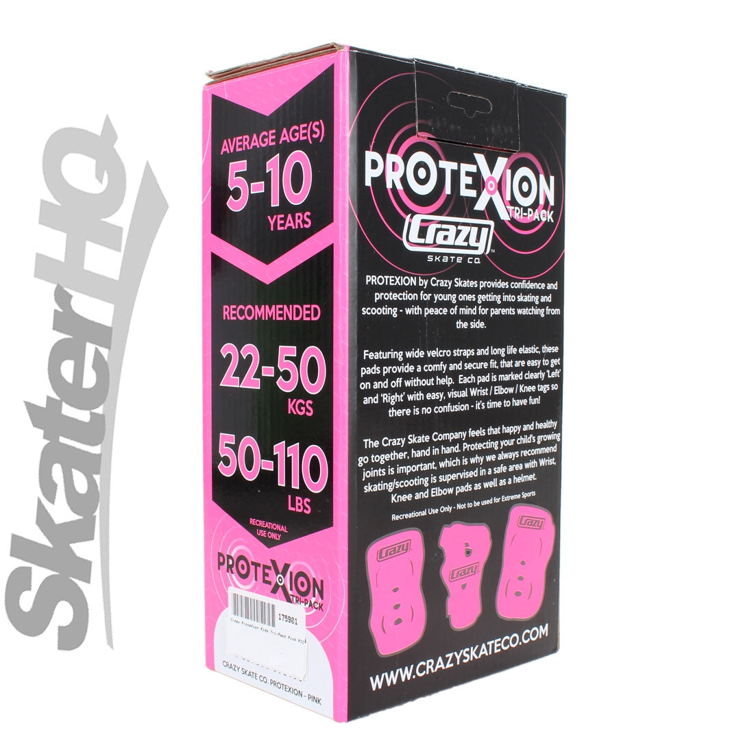 Crazy ProteXion Kids Tri-Pack - Pink Protective Gear