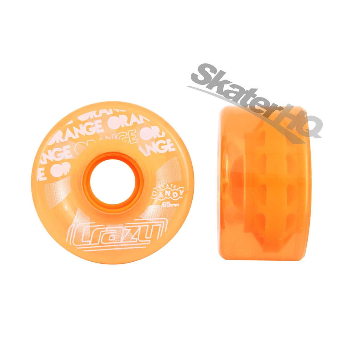 Crazy Candy Outdoor Wheels 65mm 78a 4pk Orange Roller Skate Wheels