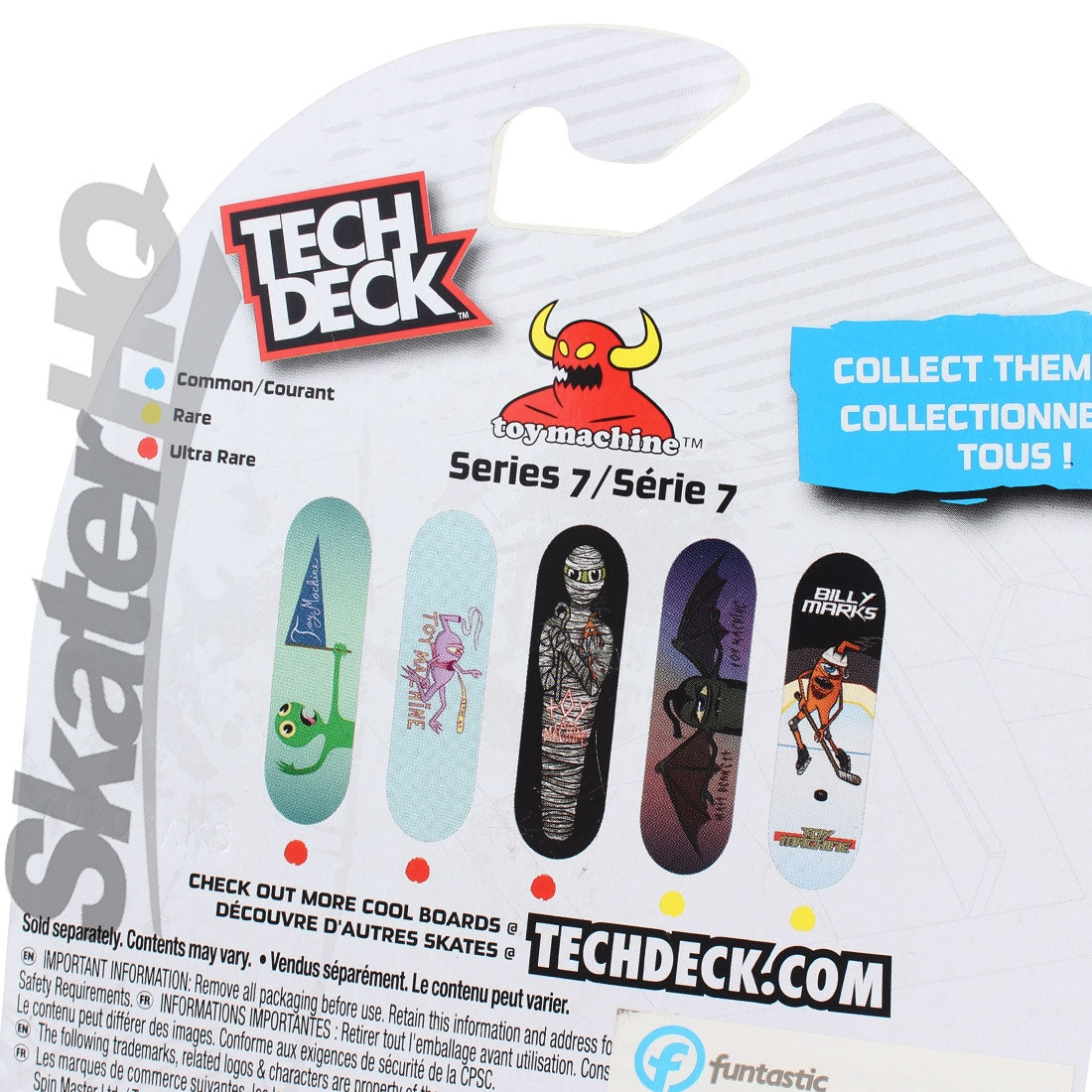 Tech Deck Series 7 - Toy Machine - Dead Sect Skateboard Accessories