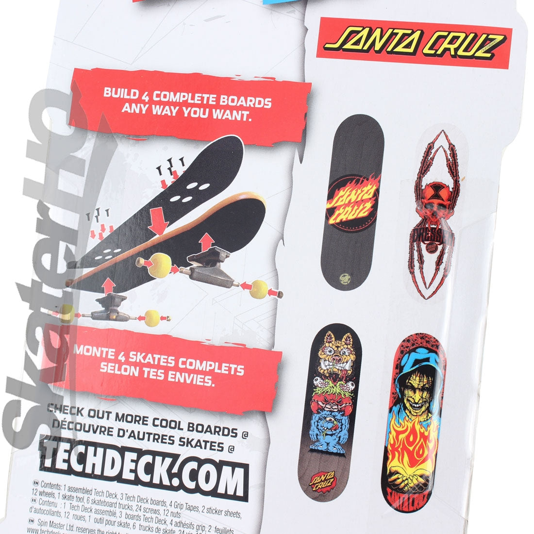 Tech Deck 4pk - Santa Cruz Skateboard Accessories