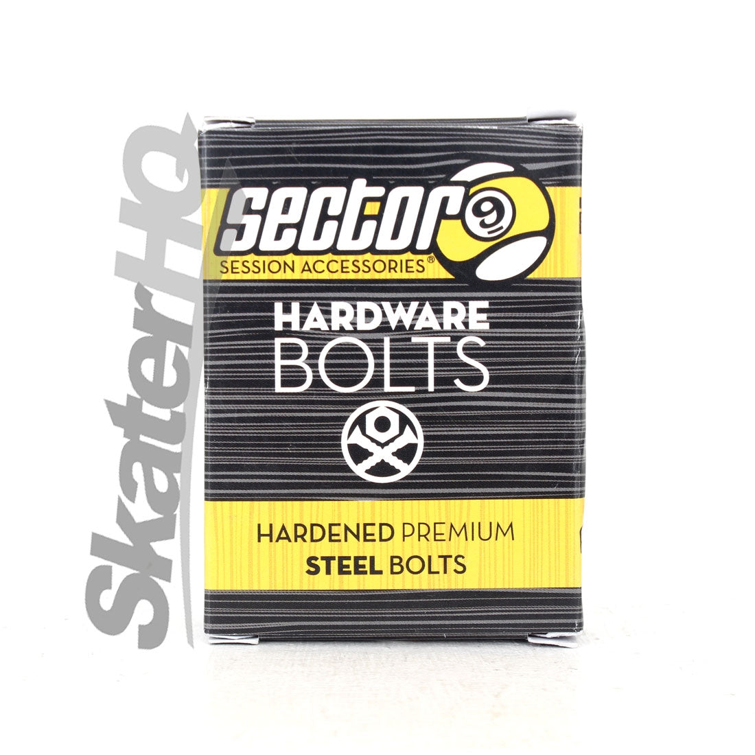 Sector 9 Steel Bolts 1.5inch Phillips 8pk - Black Skateboard Hardware and Parts