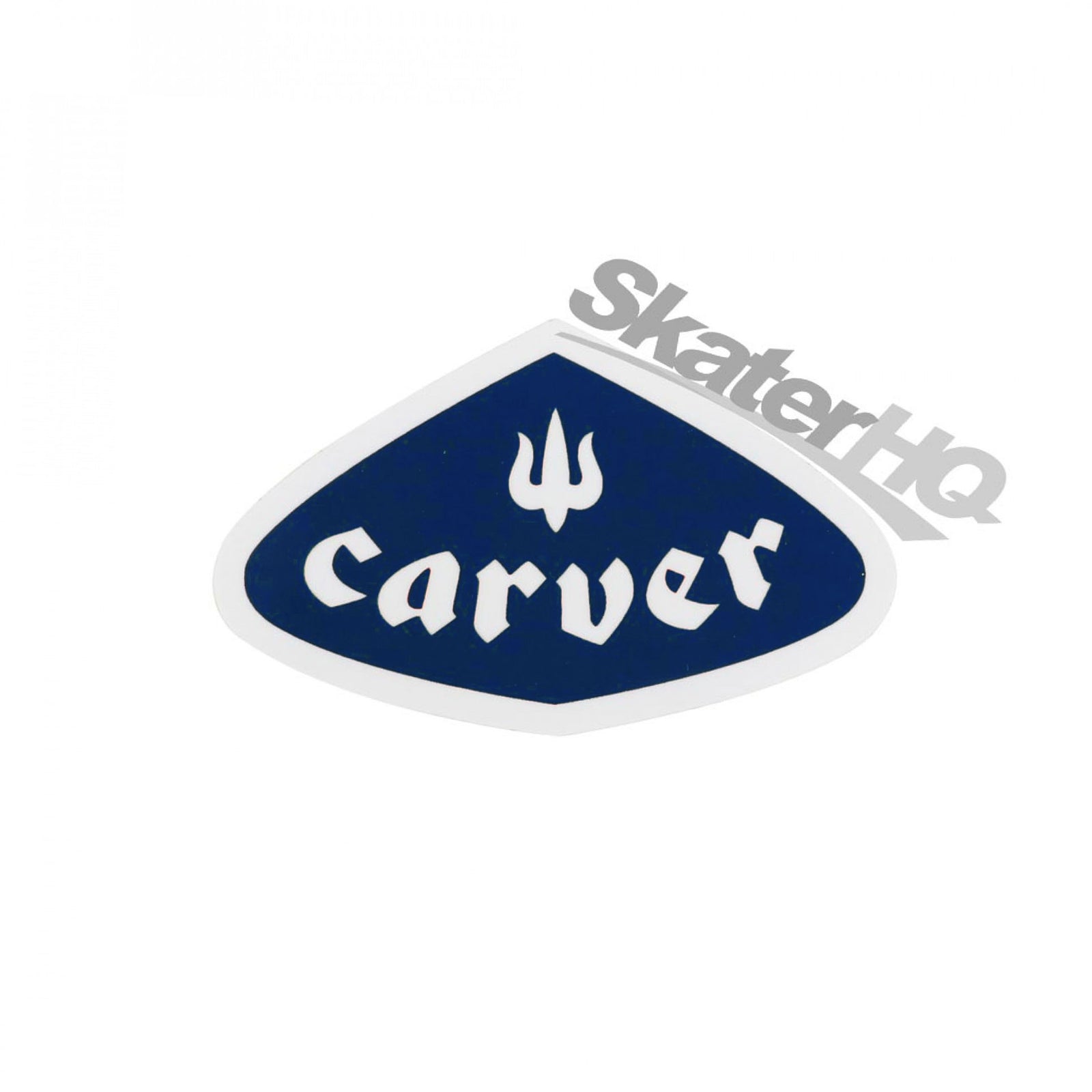Carver Tear Logo Mini Sticker - Navy/White Stickers