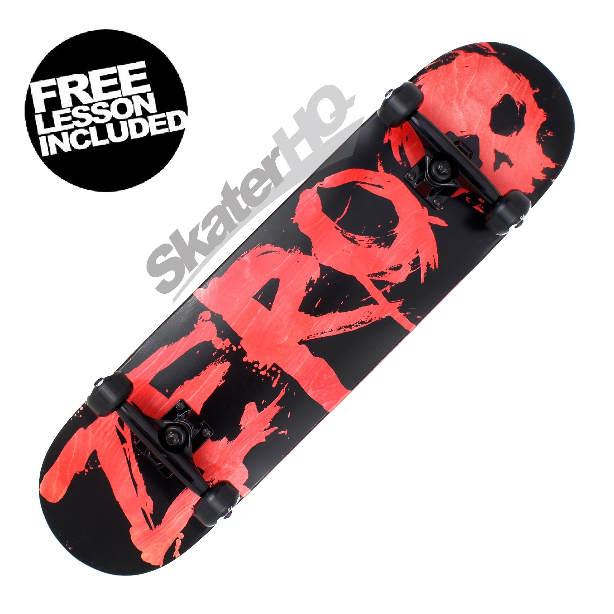 Zero Blood Knockout Complete 8.125 - Red Skateboard Completes Modern Street
