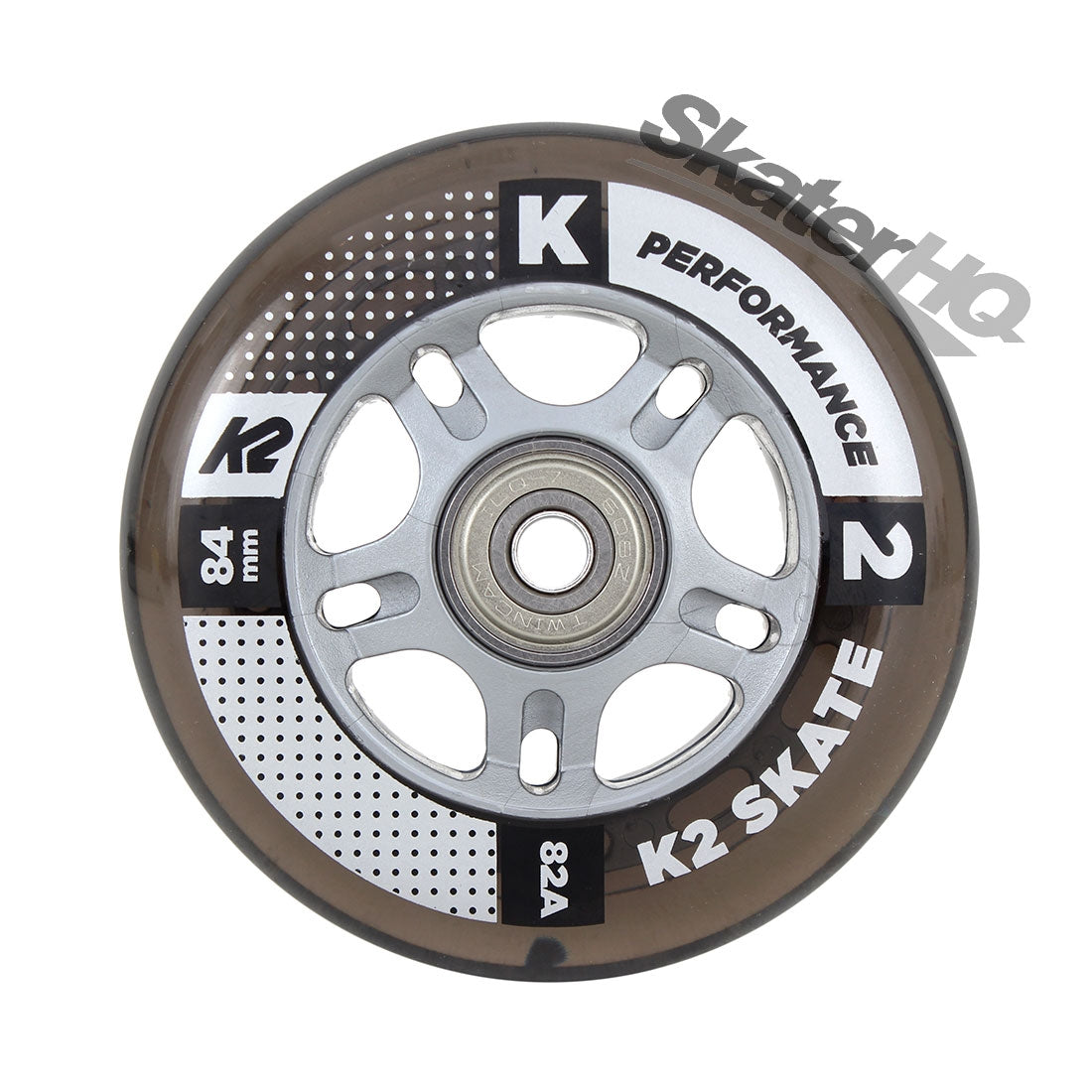 K2 Performance 84mm/82A 8pk w/ ILQ7 Bearings Inline Rec Wheels