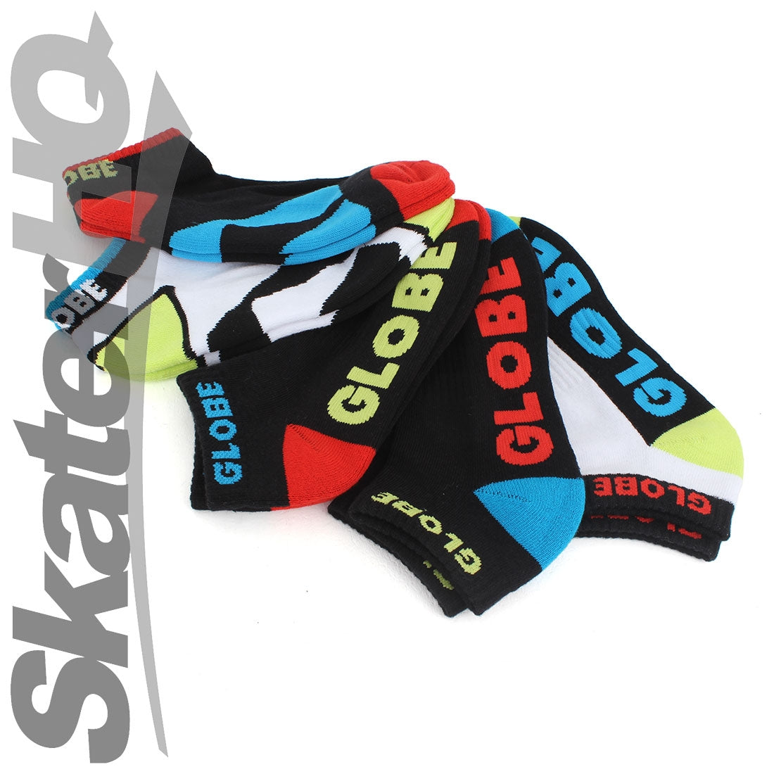 Globe Kids Destroyer Ankle Socks 5pk - Multicolour Apparel Socks