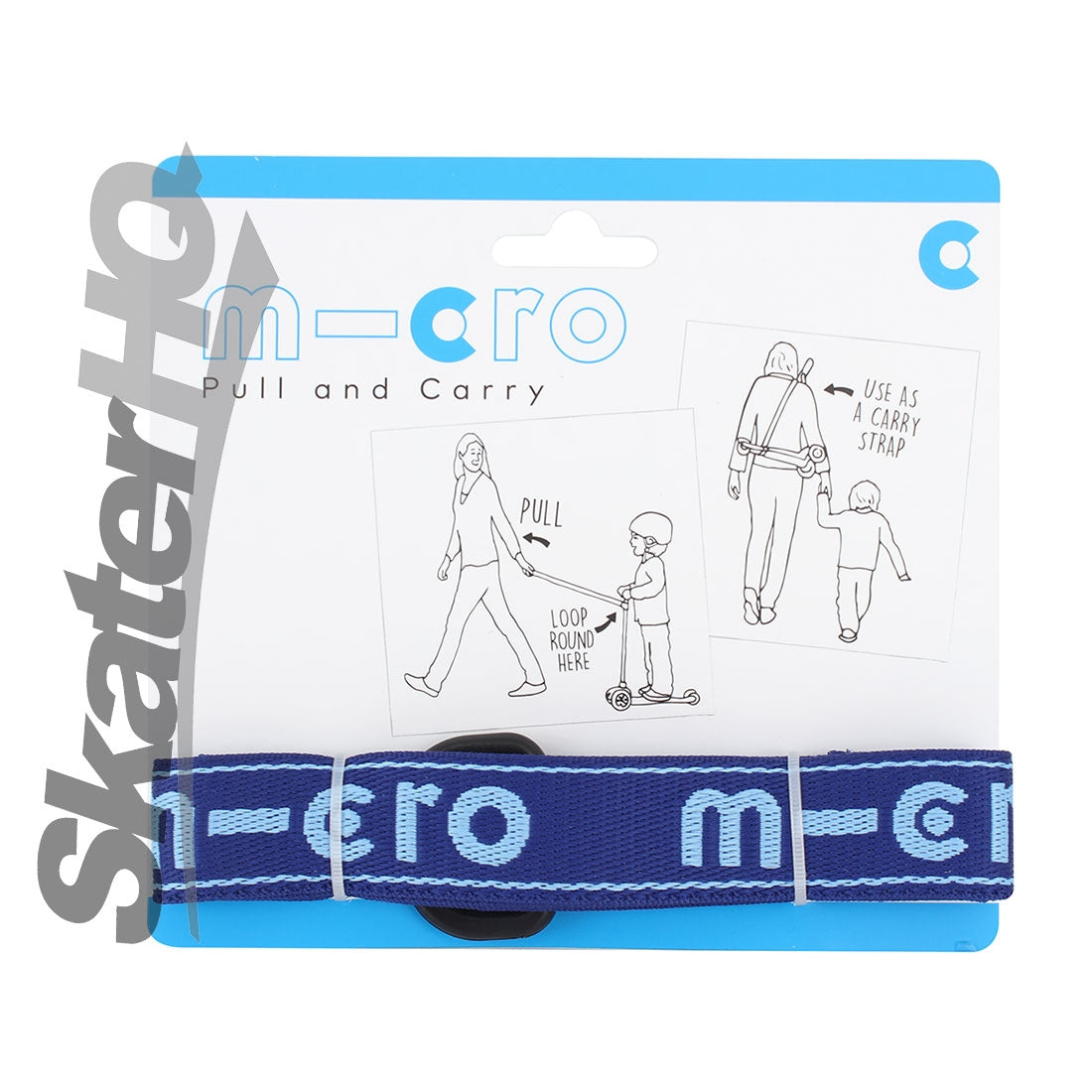 Micro Pull & Carry Strap - Blue Scooter Accessories