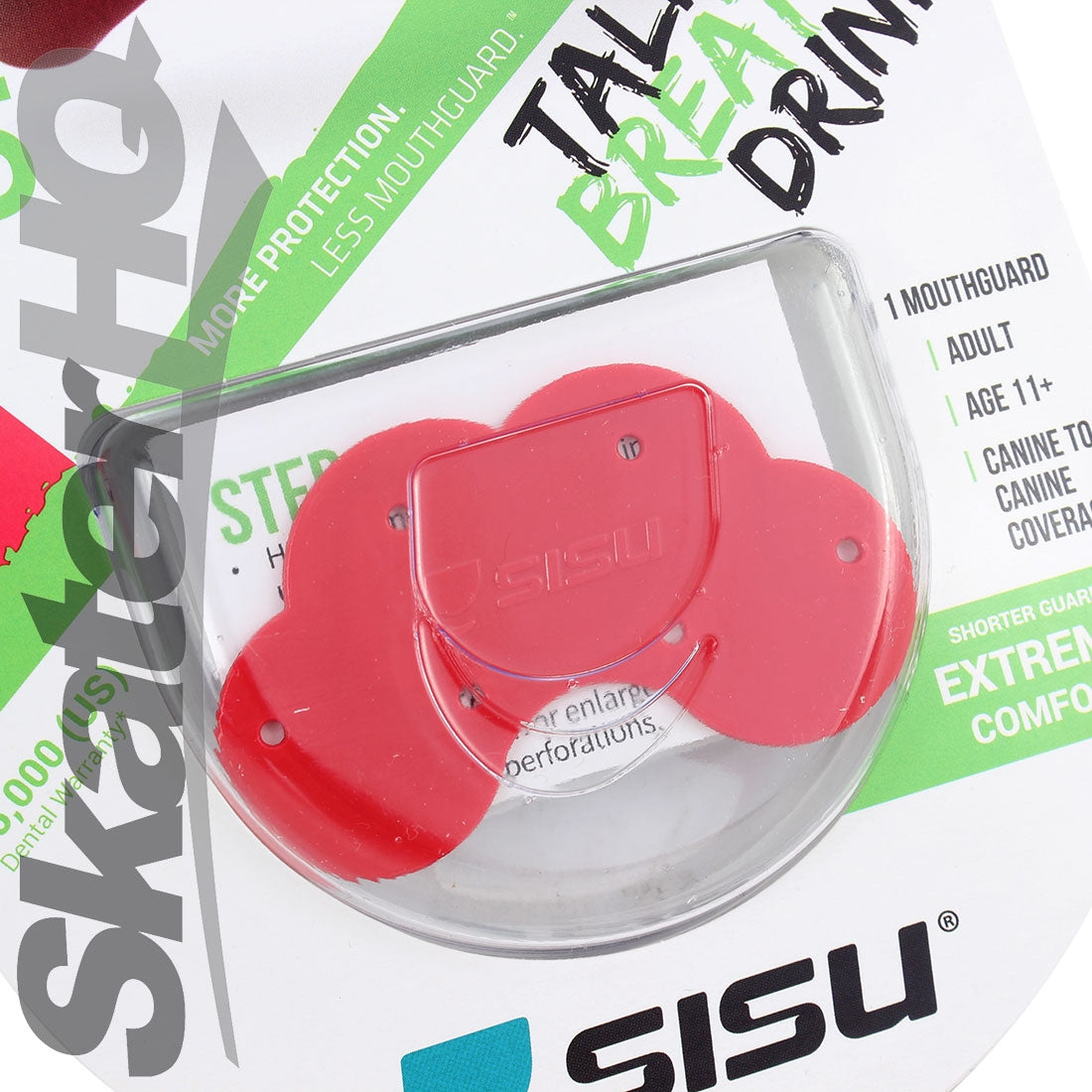 SISU GO Adult Mouthguard - Intense Red Protective Mouthguards