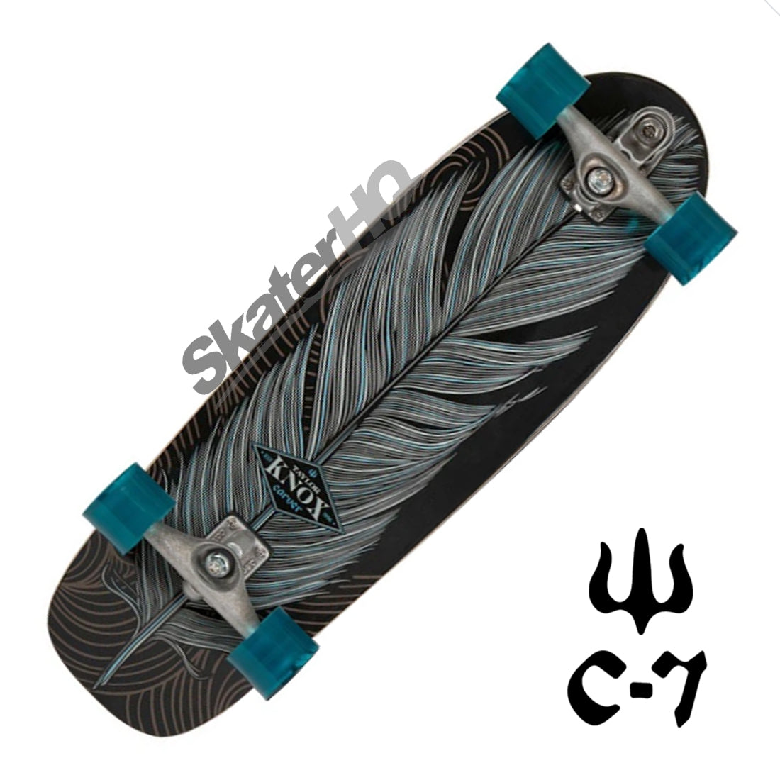 Carver Knox Quill C7 Raw Complete Skateboard Compl Carving and Specialty