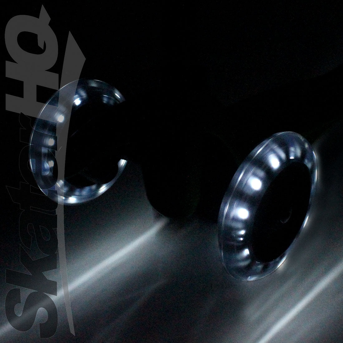 Micro LED 120mm Wheel 2pk - Clear/Grey Scooter Wheels