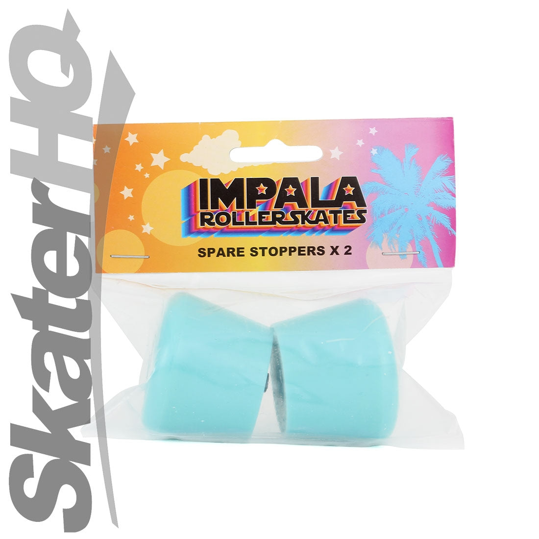 Impala Toe Stops 2pk - Aqua Roller Skate Hardware and Parts