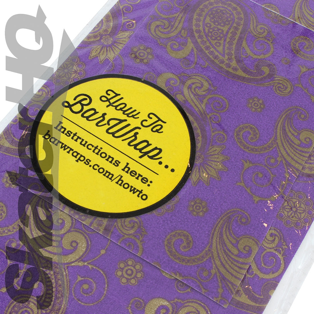 BarWraps v1.0 Paisley Pack - Purple/Gold Scooter Accessories