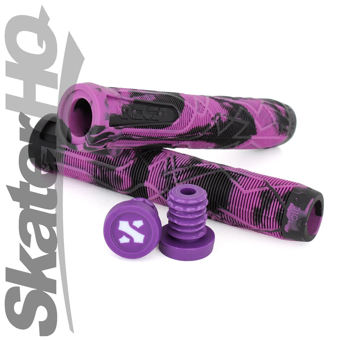 Sacrifice Spy Grips - Purple/Black Swirl Scooter Grips