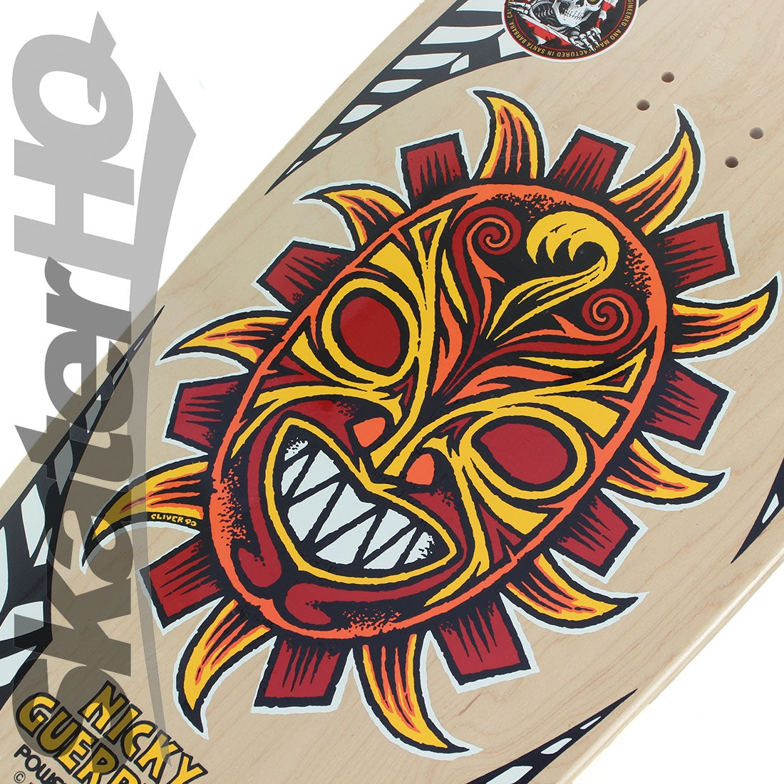 Powell Peralta Nicky Guerrero Mask 10.0 Deck - Natural Skateboard Decks Old School