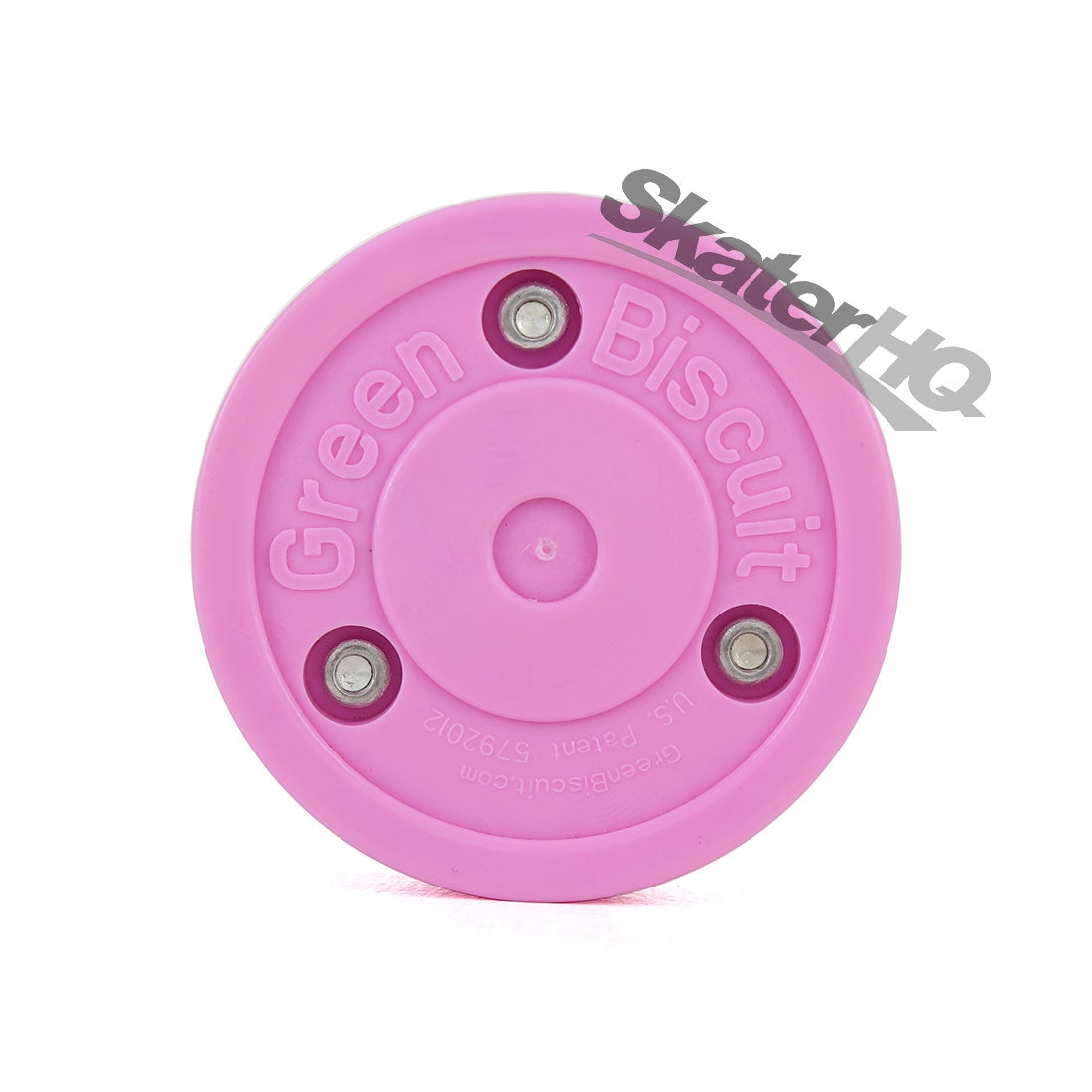 Green Biscuit Hockey Puck - Pink Hockey