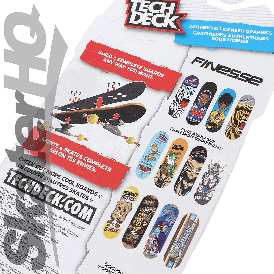 Tech Deck 4pk - Finesse Skateboard Accessories
