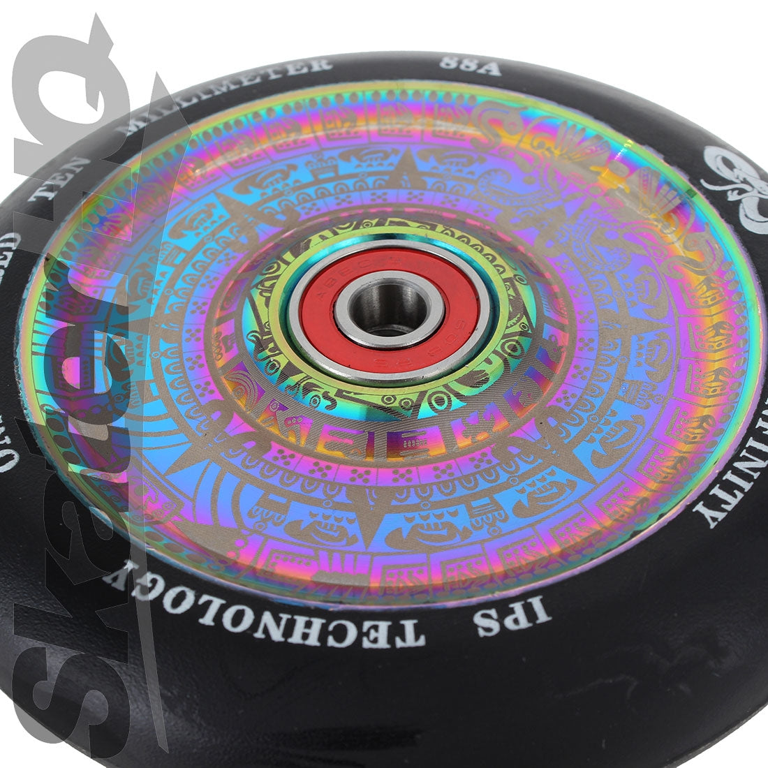 Infinity Mayan 110mm/88a - Black/Neochrome Scooter Wheels