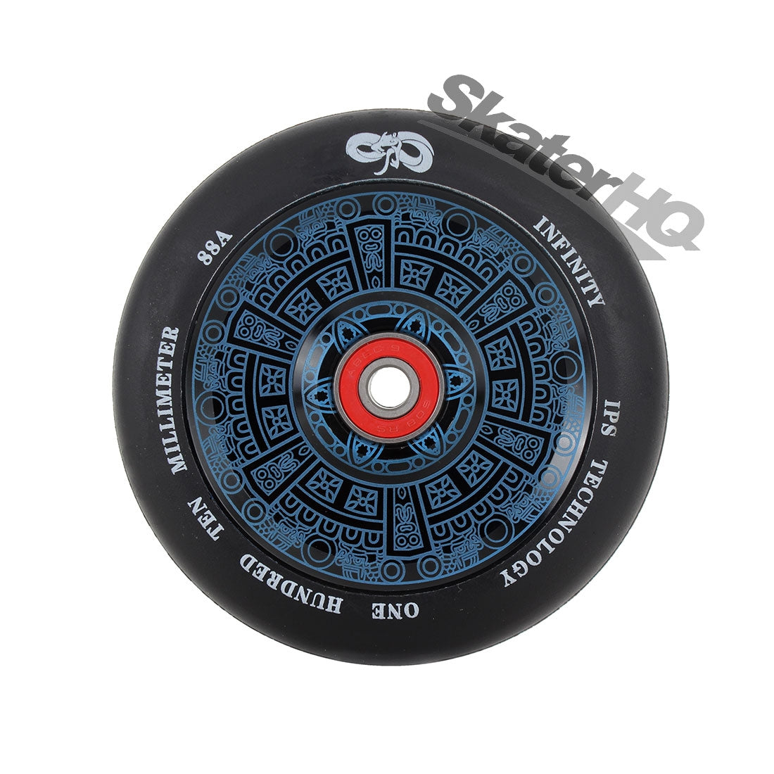 Infinity Mayan 110mm/88a - Black/Blue Scooter Wheels