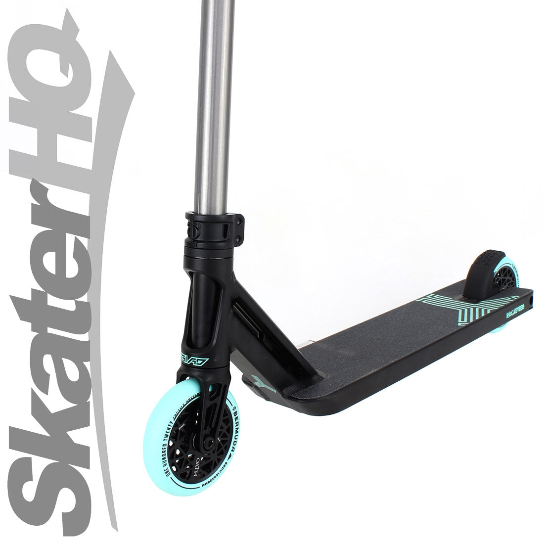 Triad Racketeer - Satin Black/Teal Scooter Completes Trick
