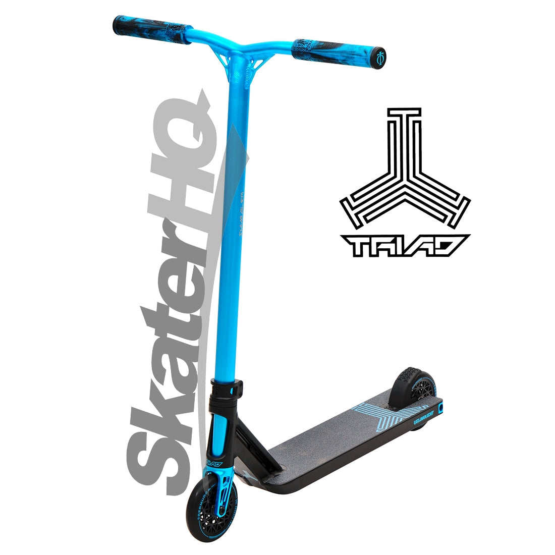 Triad Delinquent - Ano Black/Teal Scooter Completes Trick