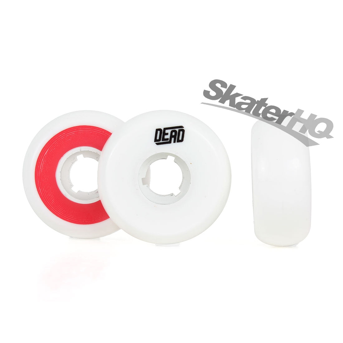Dead Team White/Red 58mm 92a 4pk Inline Aggressive Wheels