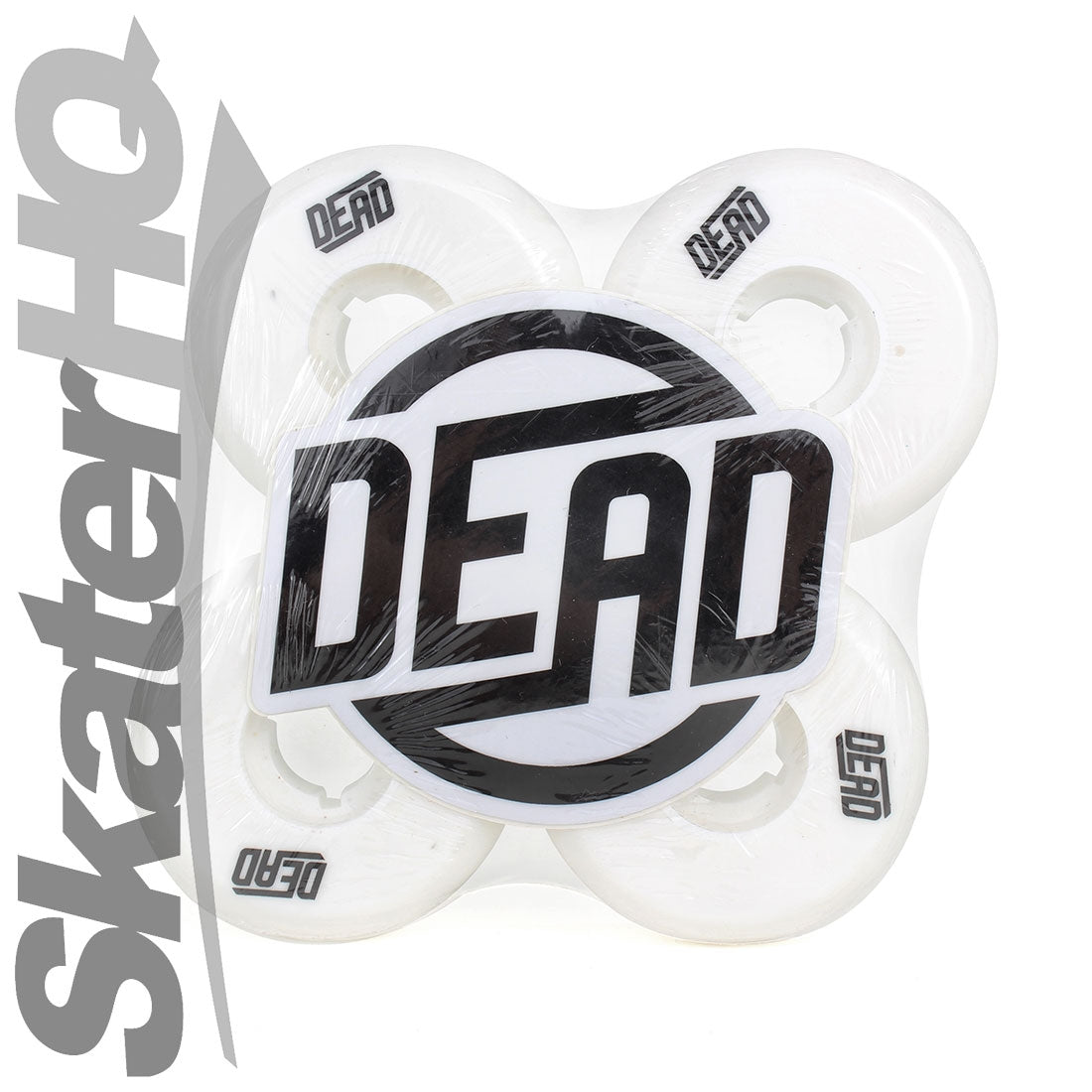 Dead Team White/Yellow 58mm 95a 4pk Inline Aggressive Wheels