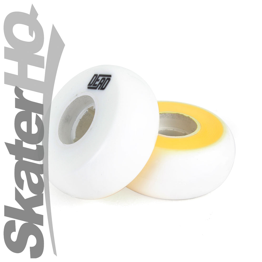 Dead Team White/Yellow 58mm 95a 4pk Inline Aggressive Wheels