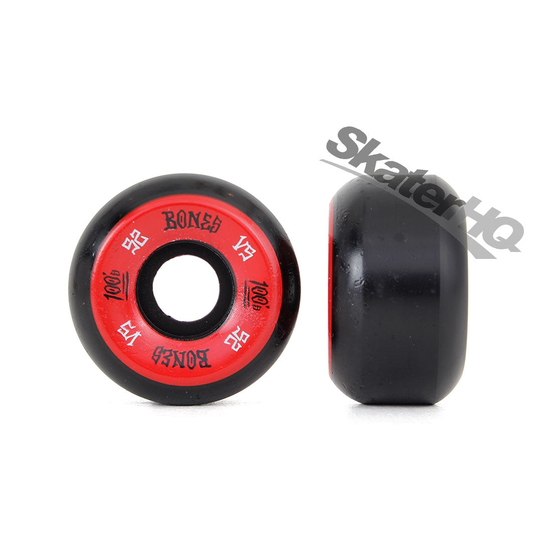 Bones OG 100s V5 52mm - Red/Black Skateboard Wheels