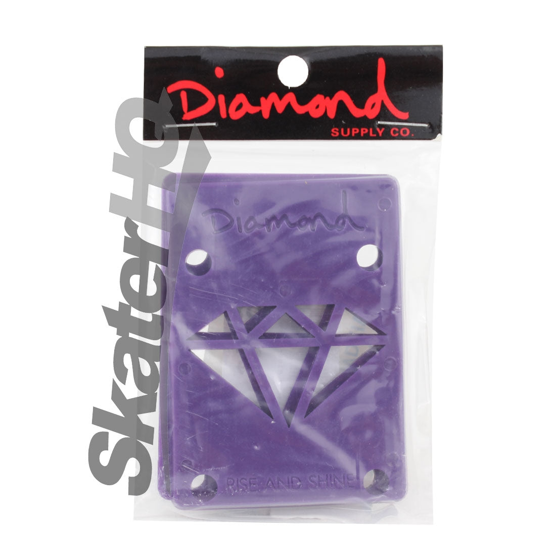 Diamond Riser Pads 1/8 Pair - Purple Skateboard Hardware and Parts