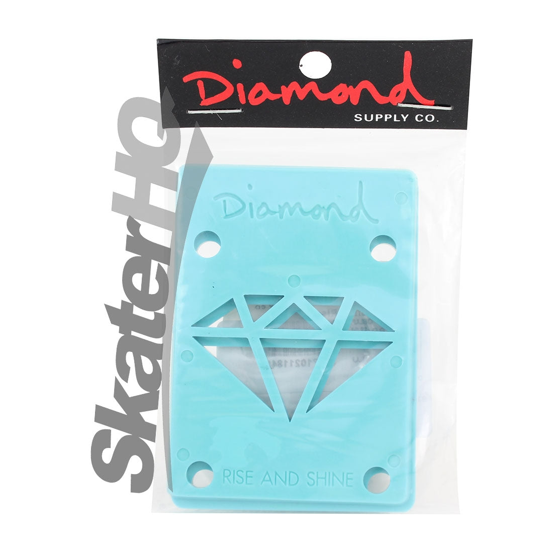 Diamond Riser Pads 1/8 Pair - Teal Skateboard Hardware and Parts