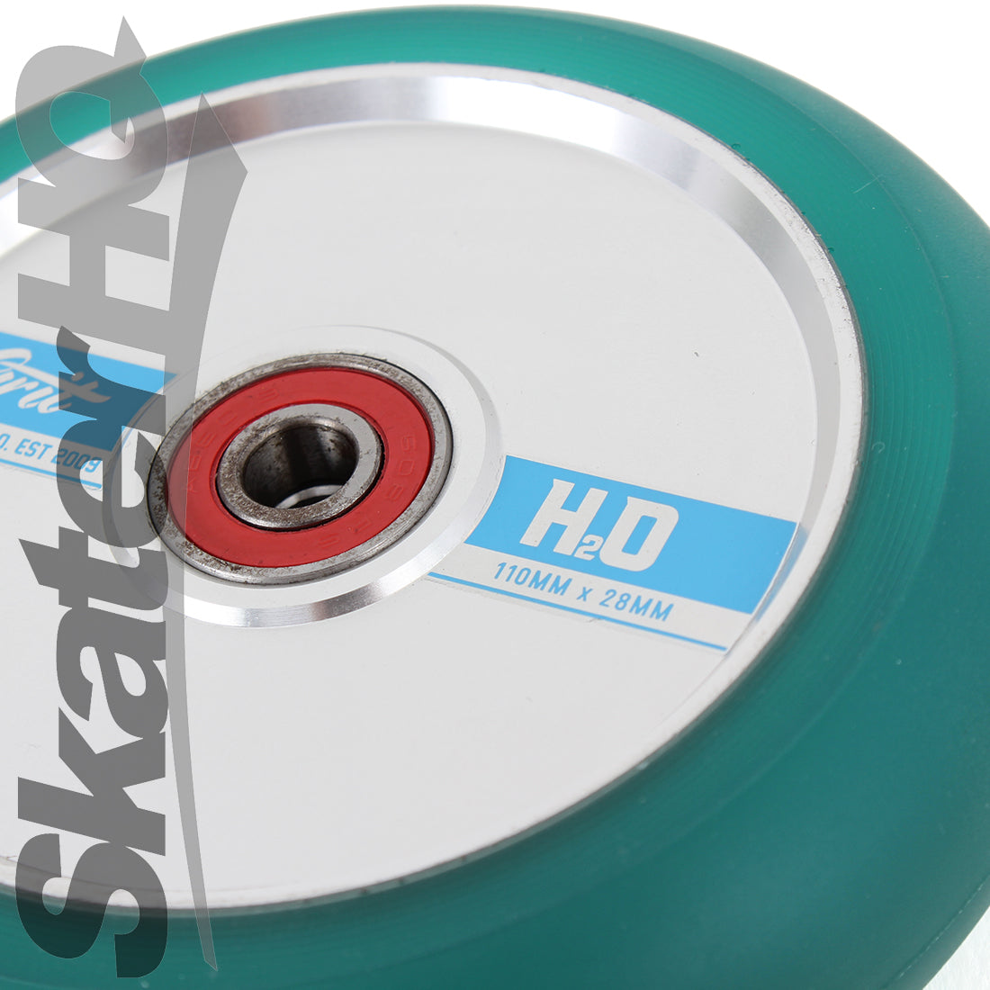 Grit H2O 110x28mm - Trans Blue/Polished Scooter Wheels