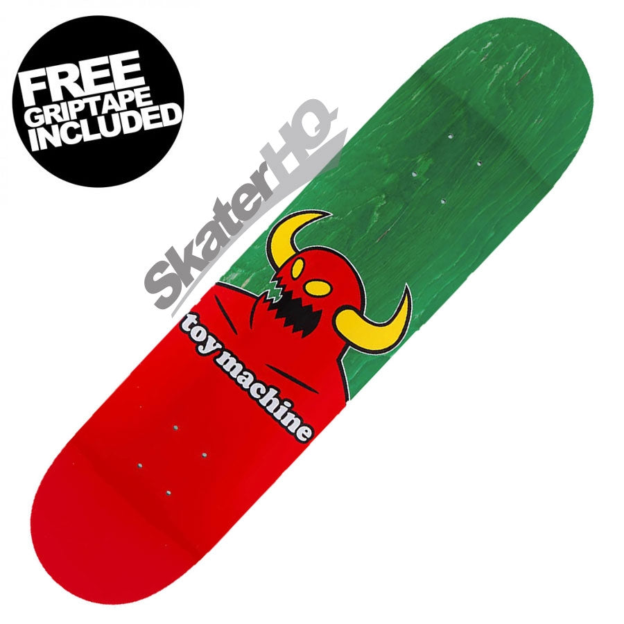 Toy Machine Monster 7.75 Deck - Green Stain Skateboard Decks Modern Street