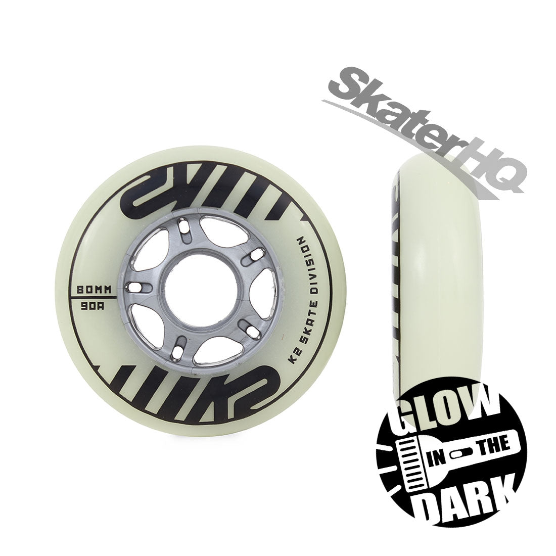 K2 Urban 80mm/90a Glow 4pk Inline Rec Wheels
