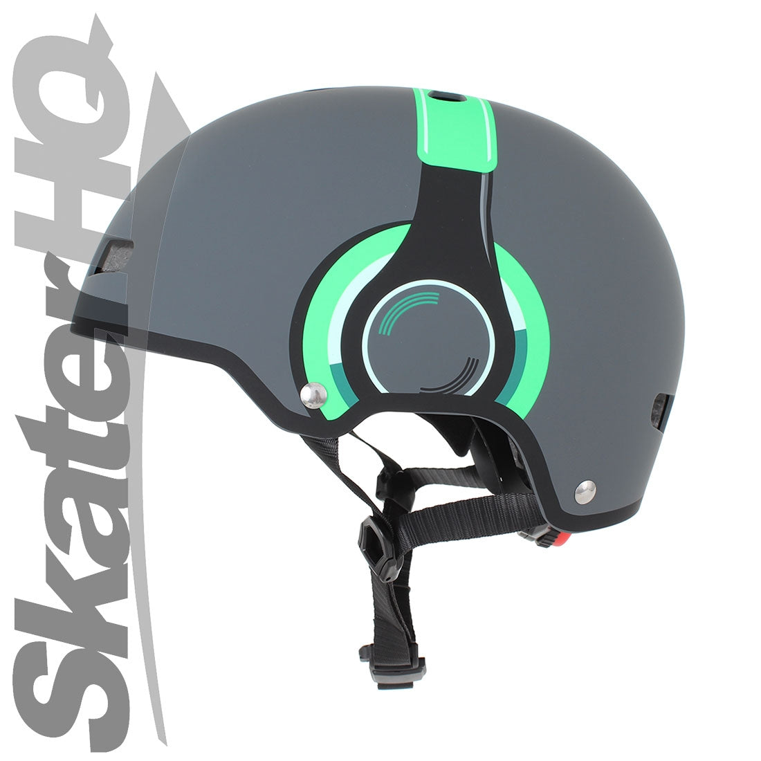 Micro Green Headphones LED Helmet - Small Helmets