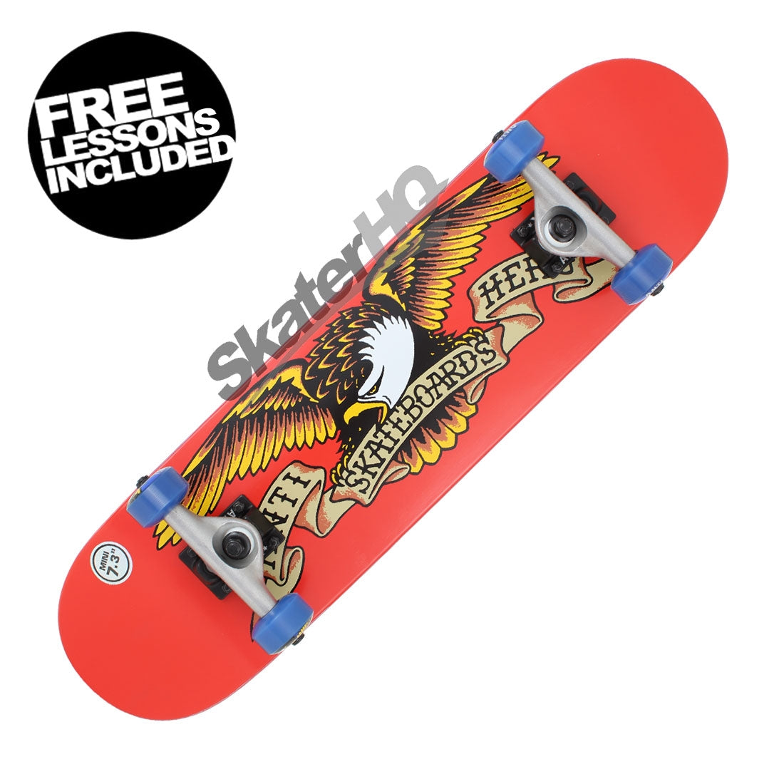 Antihero Classic Eagle 7.38 Mini Complete Skateboard Completes Modern Street