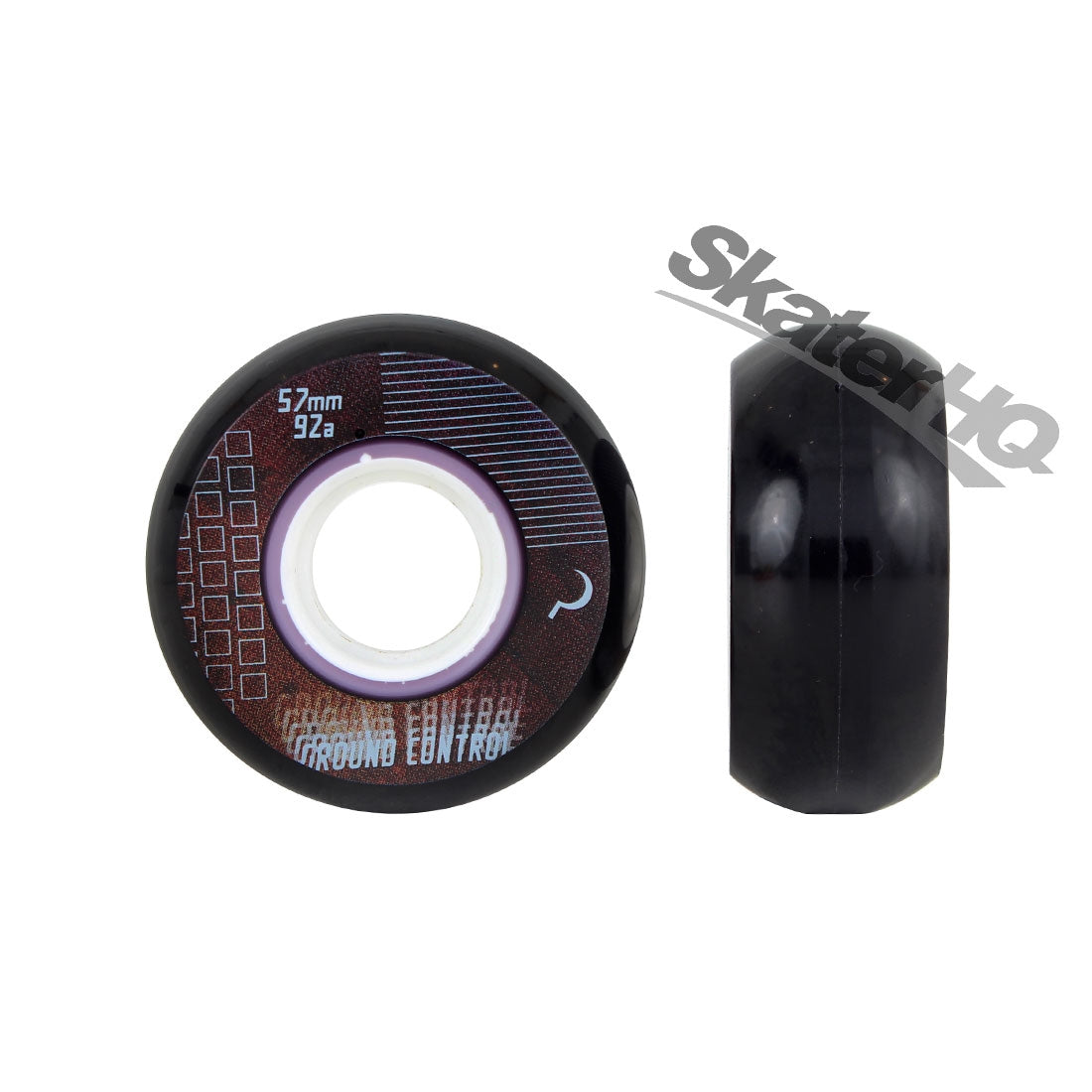Ground Control CM 57mm/92a 4pk - Black Inline Aggressive Wheels