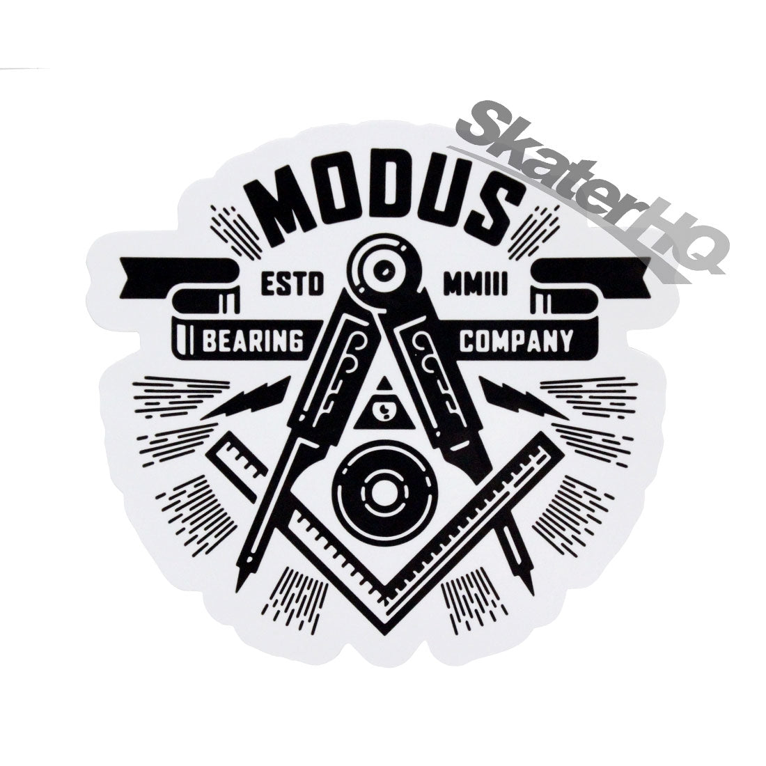 Modus Rule Divider Sticker - White/Black Stickers