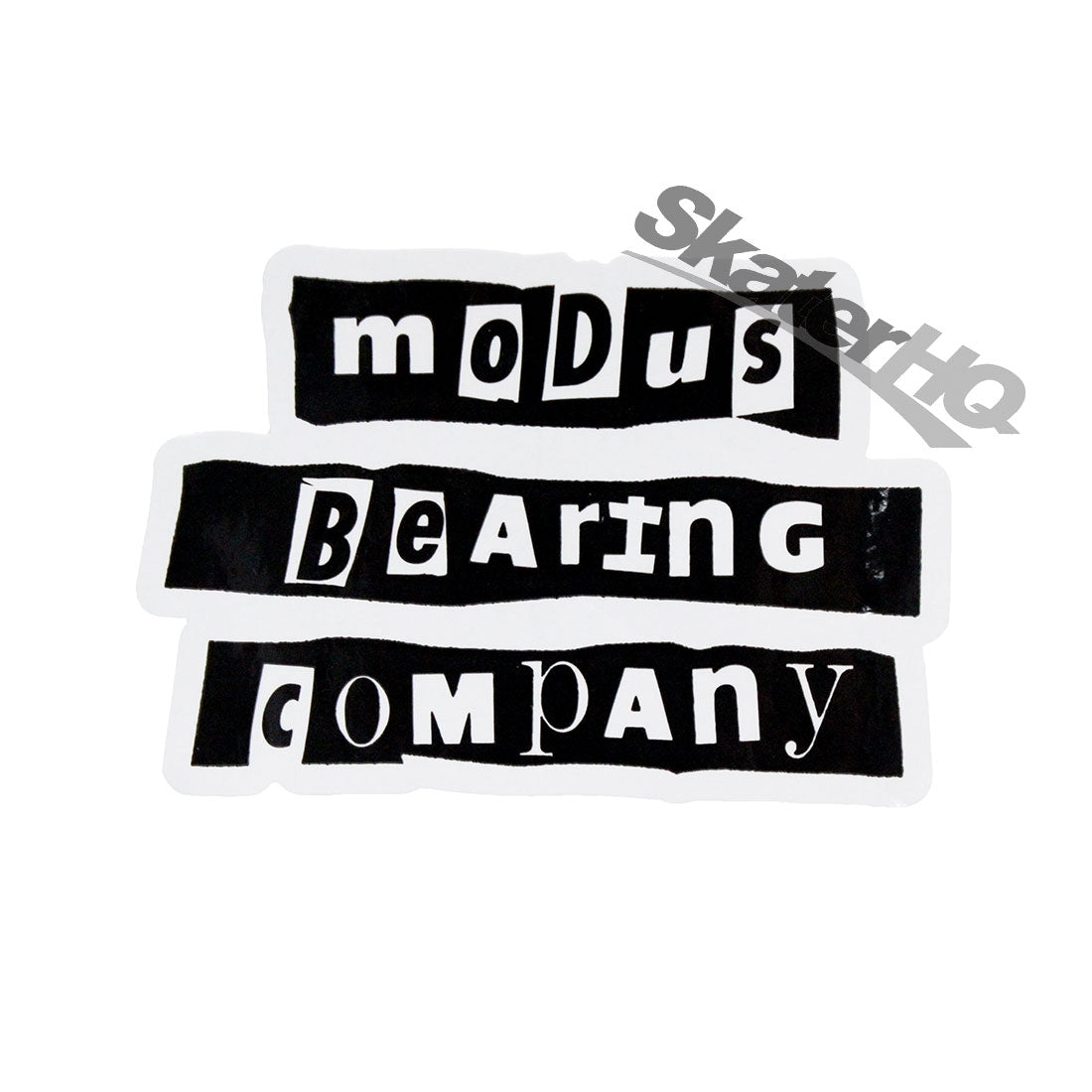 Modus Cut-Out Logo Sticker - Black/White Stickers