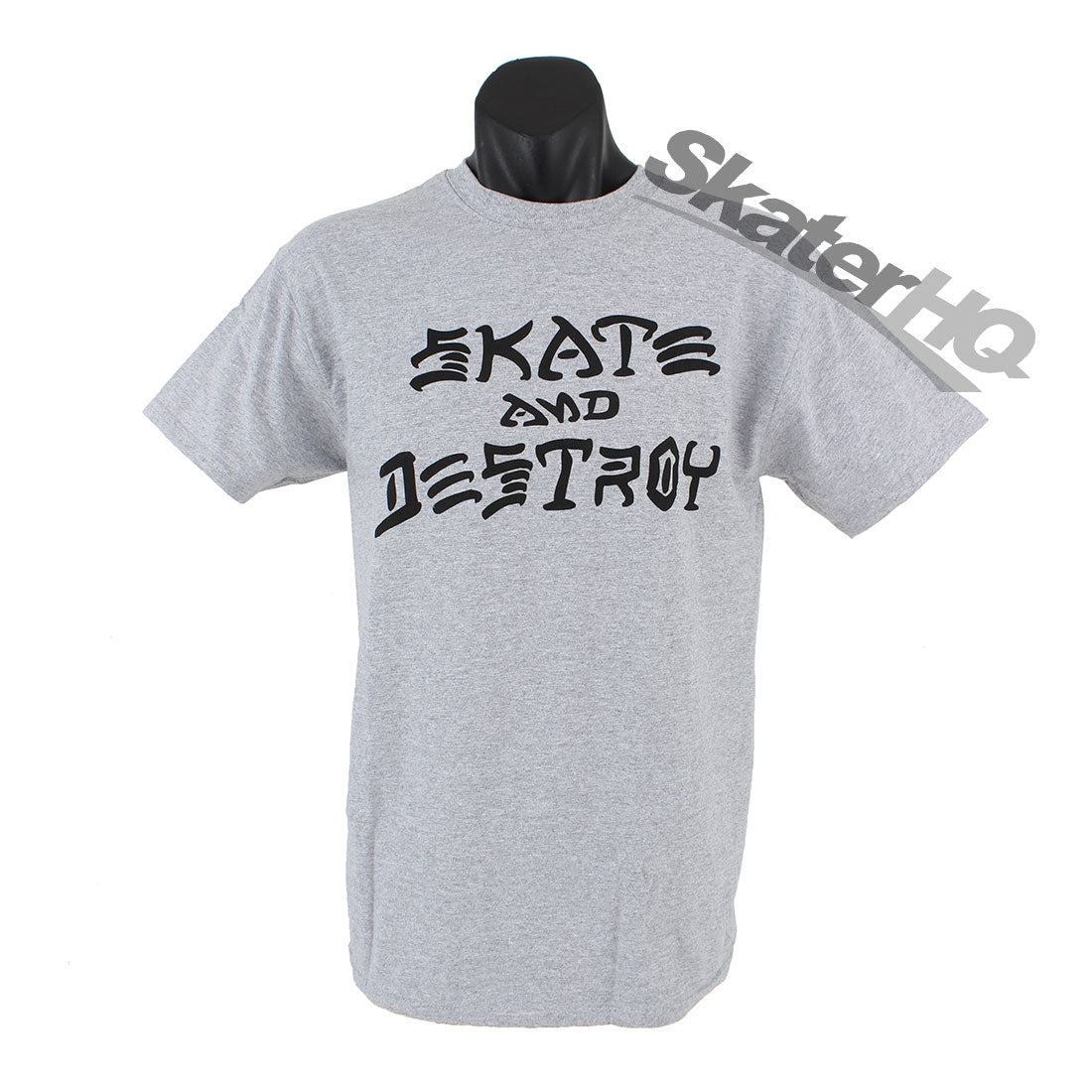 Thrasher Skate and Destroy T-Shirt - Grey - Medium Apparel Tshirts