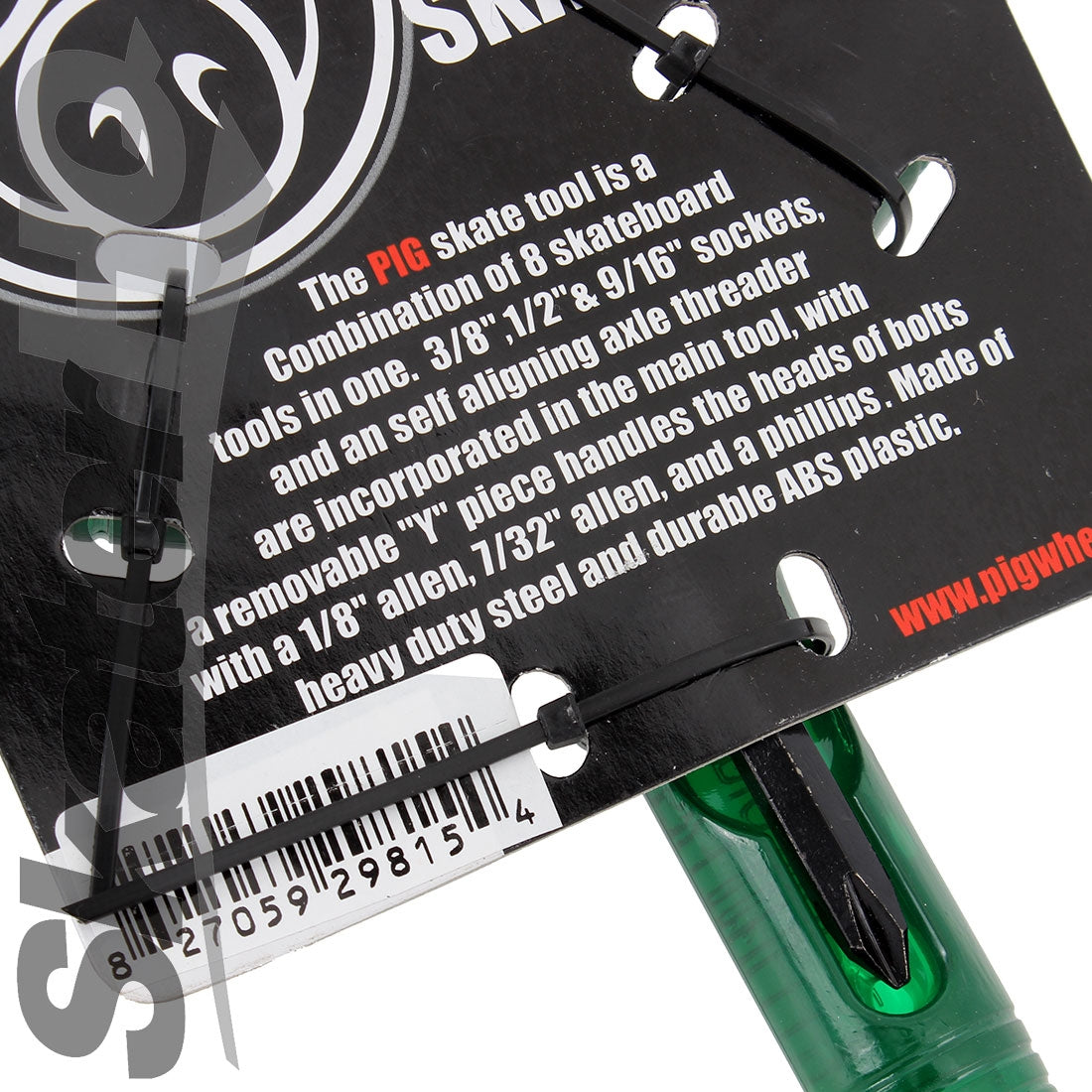 PIG Rethreading Y-Tool - Trans Green Skate Tool