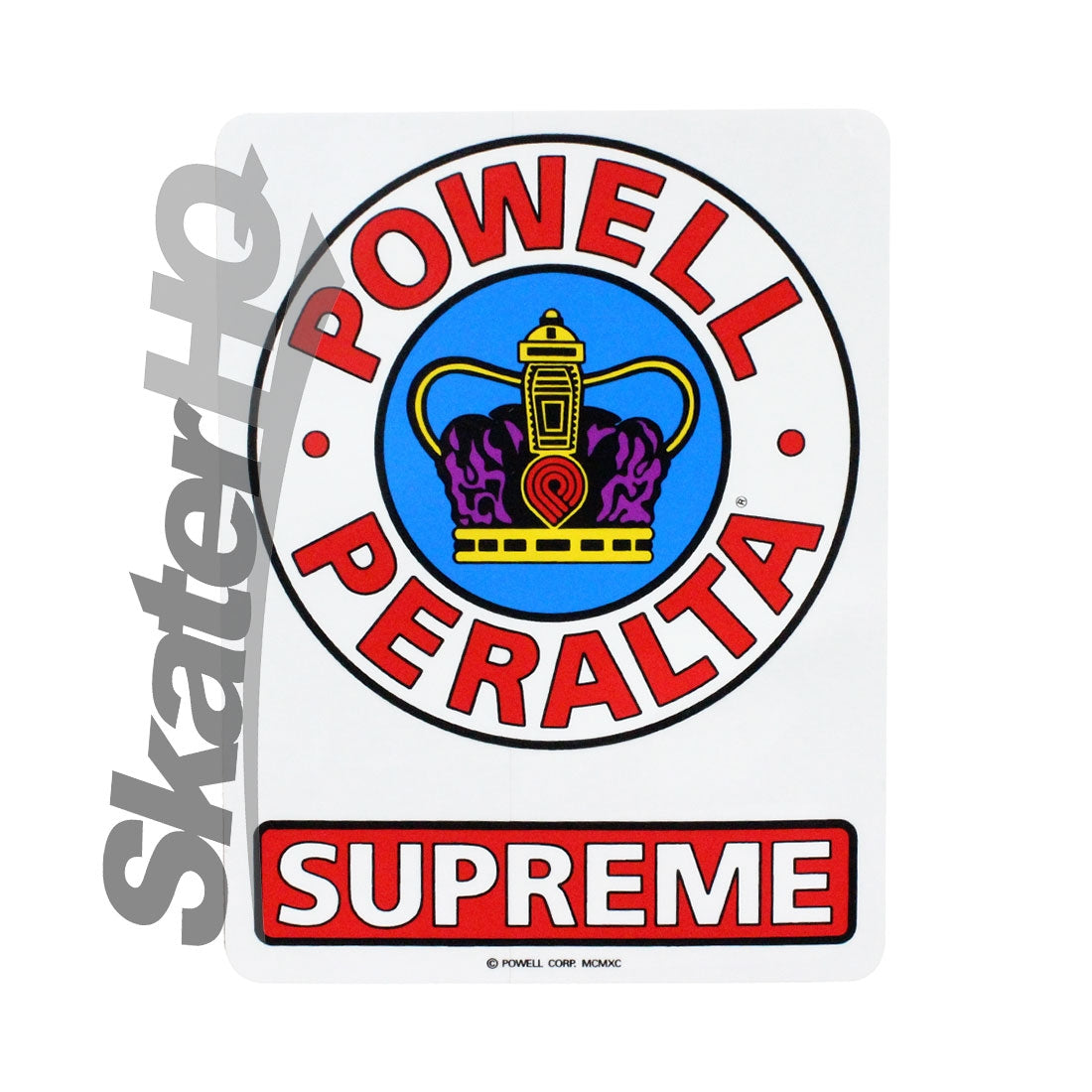 Powell Peralta Crown Supreme Sticker - Large Stickers