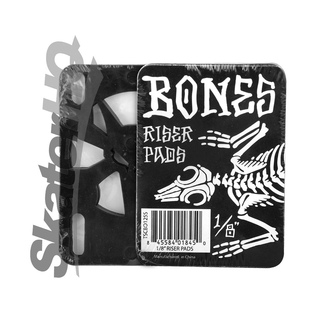 Bones 1/8 Inch Hard Risers - Black Skateboard Hardware and Parts