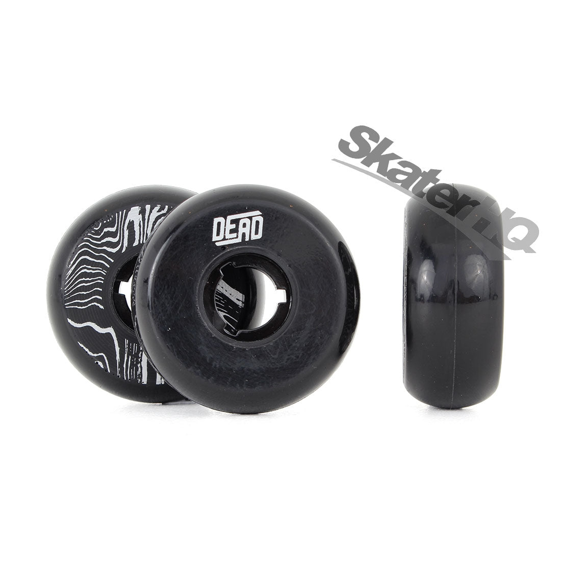 Dead Team Black/Silver 58mm 88a 4pk Inline Aggressive Wheels