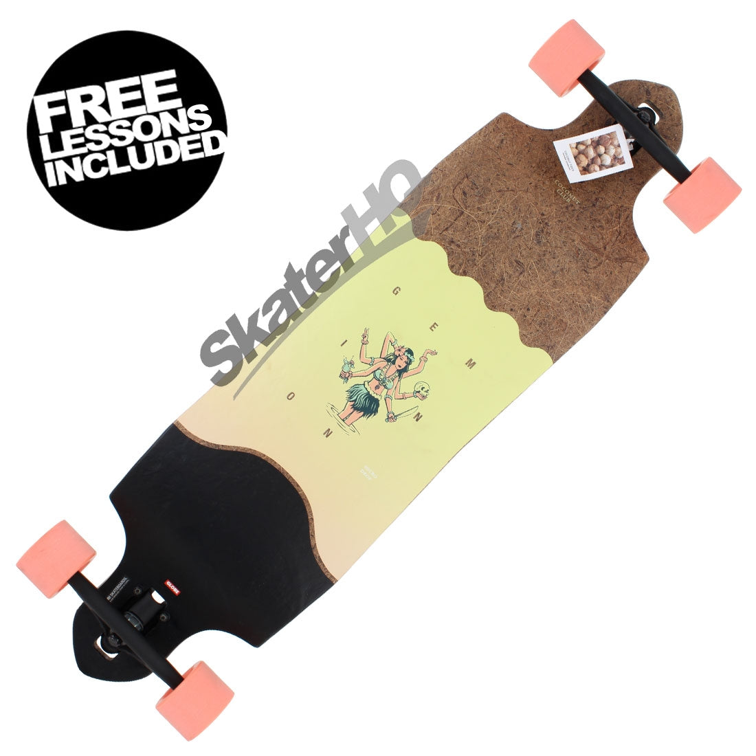 Globe Geminon Micro Drop 37.5 Complete - Coconut/Hula Skateboard Completes Longboards