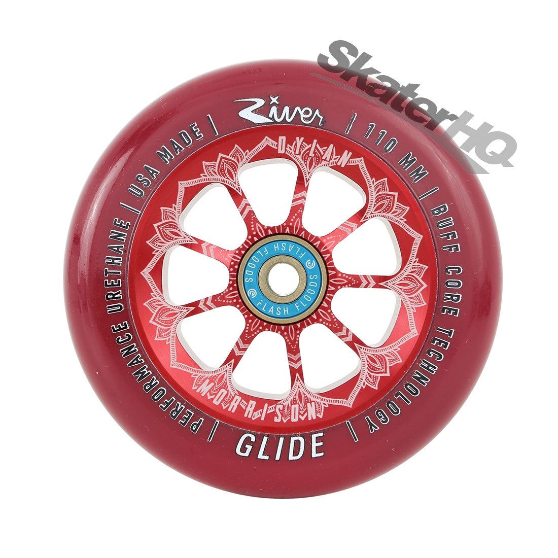 River Glide Morrison 110mm Wheel - Bloody Red Scooter Wheels