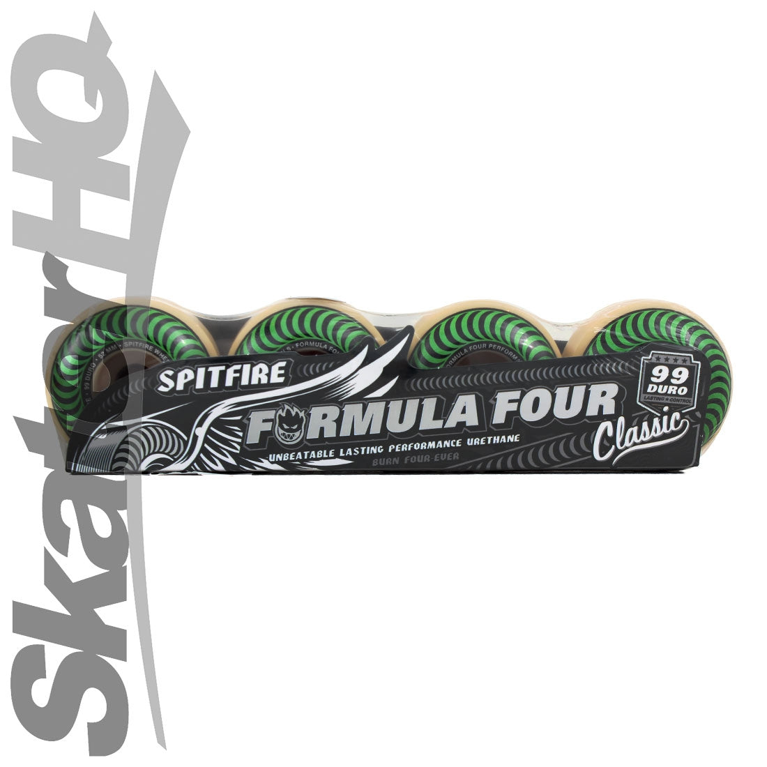 Spitfire Form Four 52mm 99A Classic Swirl - Green Skateboard Wheels