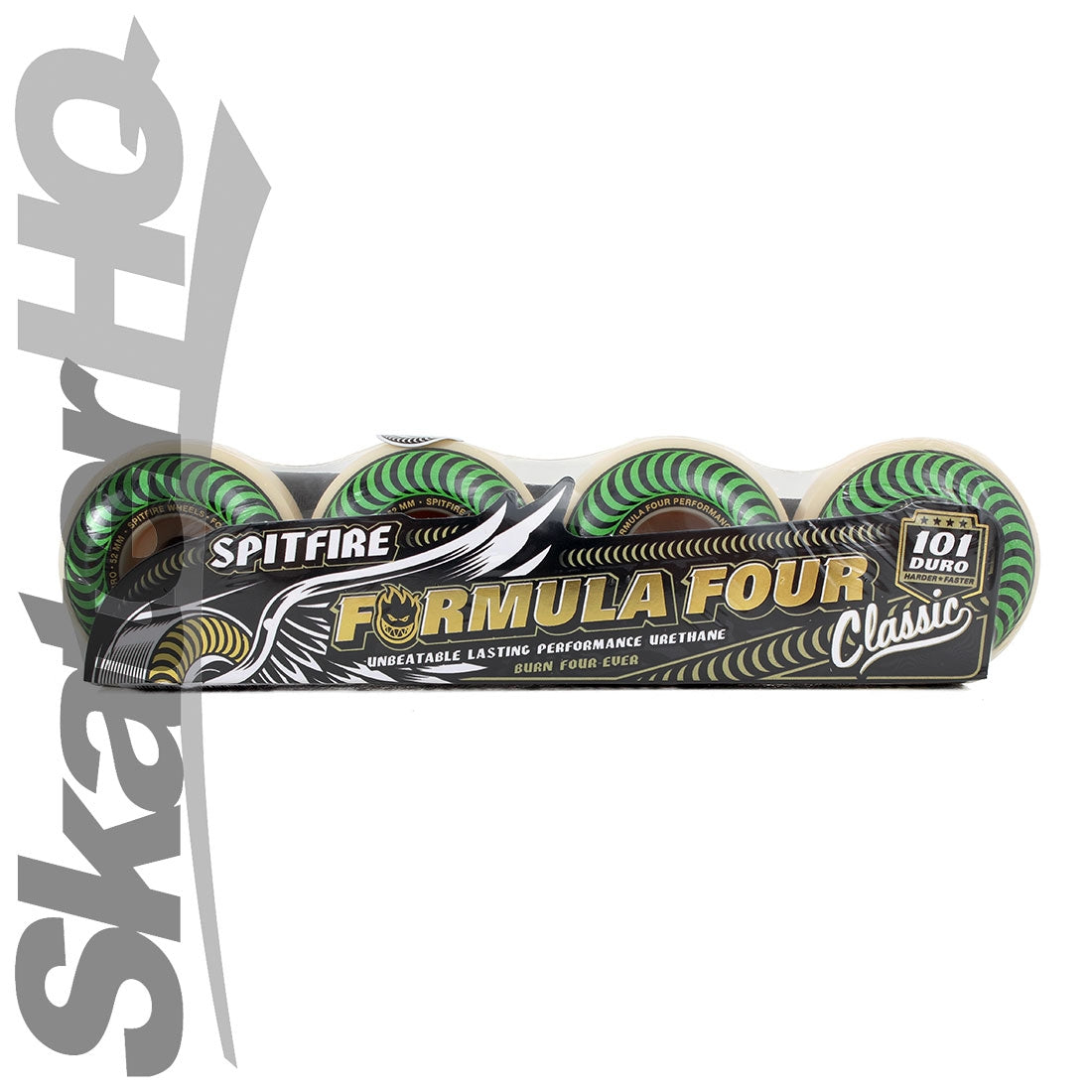 Spitfire Form Four 52mm 101A Classic Swirl - Green Skateboard Wheels