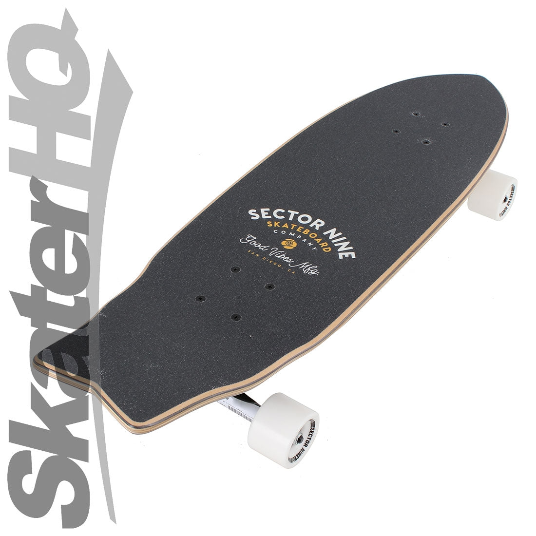 Sector 9 Crescent Wavepark 30 - Black/Gold Skateboard Compl Cruisers