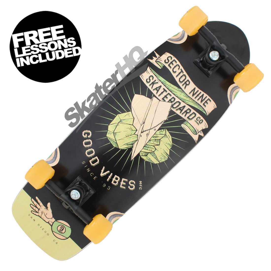 Sector 9 Roshambo Fat Wave 30 Complete Skateboard Compl Cruisers
