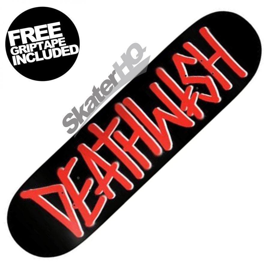 Deathwish Deathspray 8.5 Deck - Black/Red Skateboard Decks Modern Street