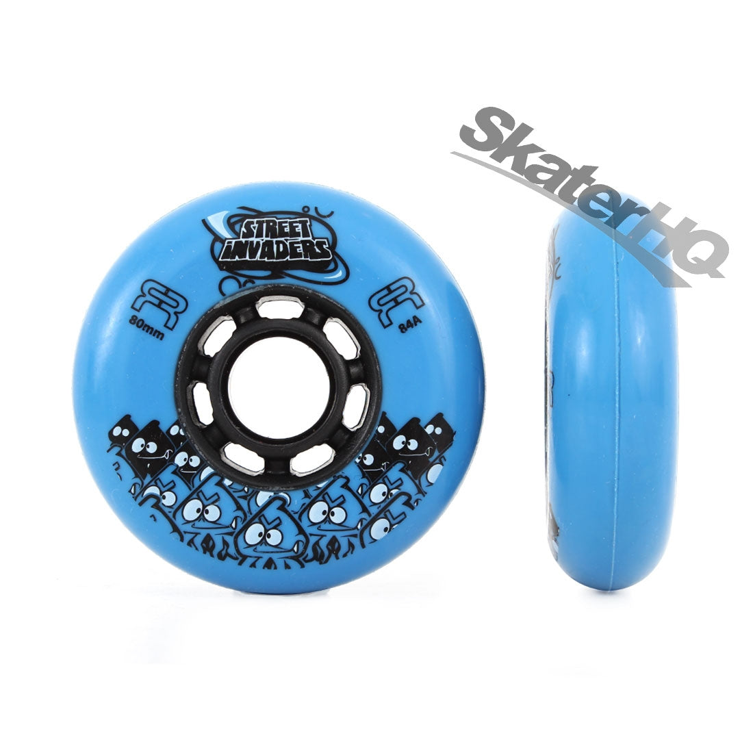 FR Street Invader 80mm 84a 4pk - Blue Inline Rec Wheels
